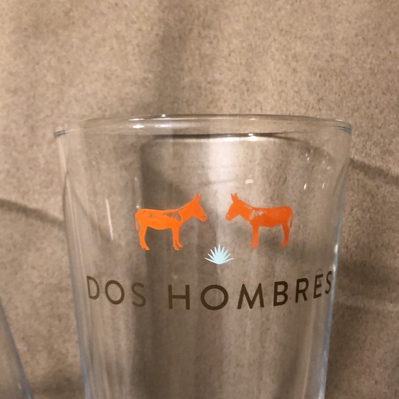 🫏🫏 Set of Two Dos Hombres Glasses. One new one used. - Picture 4 of 14